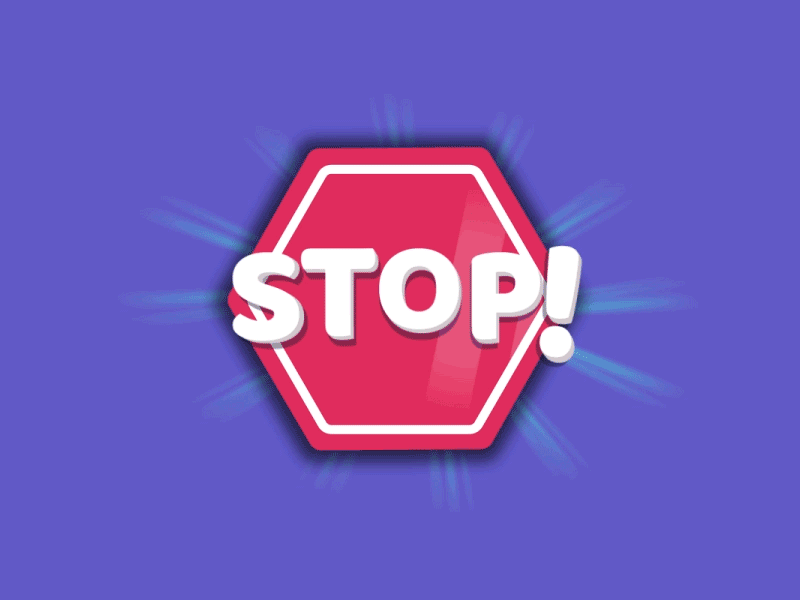 Stop Animation 2d after effects animation character game motion design popup stop