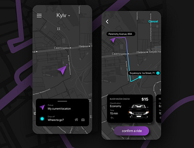 Taxi app app design car ride app taxi app uidesign ux design