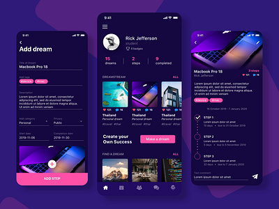 Dreams, goals app