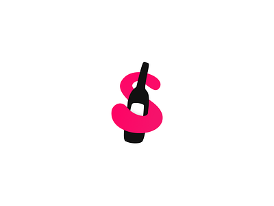 S is for.. Sauvignon? 🍇 app icon identity letter logo mark s symbol wine