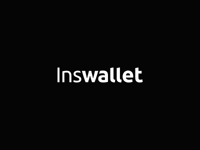 Inswallet logo branding identity lettering logo logotype wordmark