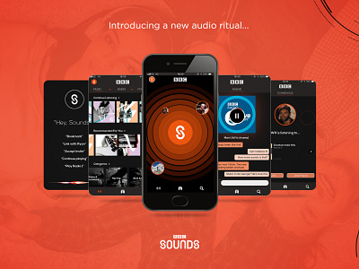 BBC Sounds Concept advert appdesign bbc bbcsounds digital mobile ui mobileux music soundwave