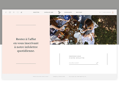 Trois Fois Par Jour - Digital digital layout newsletter ui webdesign