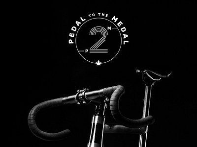 Pedal to Medal - Logo badge branding crest cycling graphic design logo logo desgin