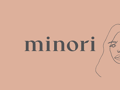 Logo - Minori brand cosmetics graphic design illustrations logo logodesign logotype neutral