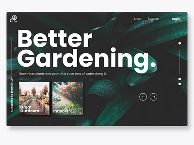 Garden Blog Newsletter app brand branding clean design green icon icons identity illustrator ios logo minimal mobile phone typography ui ux web website