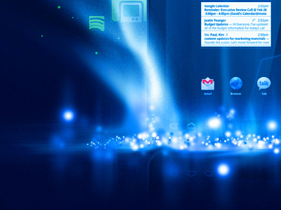 Lights Camera Action apps art direction blue design icons lights orbs tablet