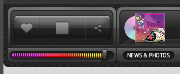 Media Player art design direction interface web