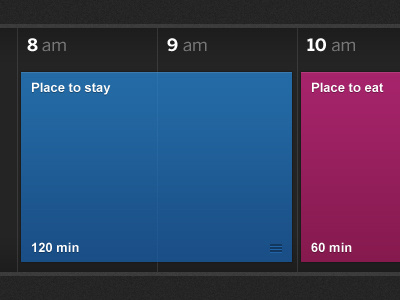 Itinerary art design direction eat interface itinerary planner schedule stay travel ui user web
