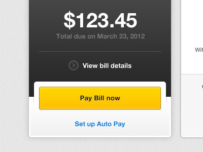 Pay Your Bills art bill button comcast design direction interface pay user web
