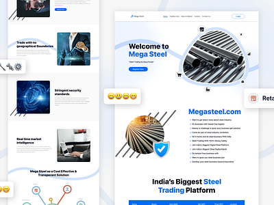 ⛓️⚙️🔩 Mega Steel Landing page concept