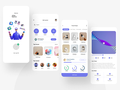 📖Skill Learner App #02 by Saravanan on Dribbble