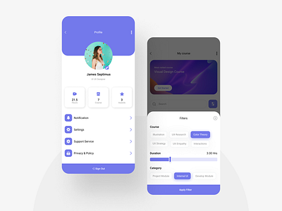 📖Skill Learner App #04 category clean creative design dialog box drag edit filter illustration landing page minimal modal page popup profile screen profiles screen search ui ux