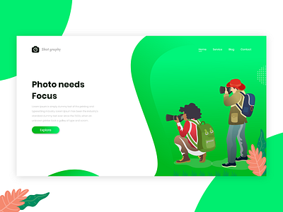 Photography Web Page Concept