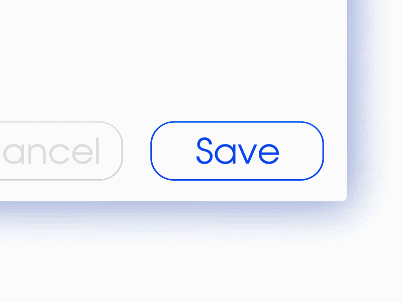 Save button animation neumorphic ui