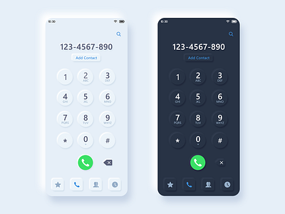 Call App Ui Design app appdesign callapp clean iosappdesign minimalist mobileapp mobileui neumorphism design ui uiux ux