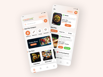Calorie Care - App Ui Design