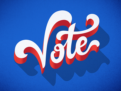 Vote!!! lettering typography vote