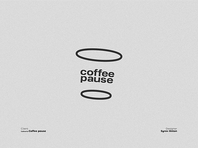 Logo Coffee pause design logo logo design logotype