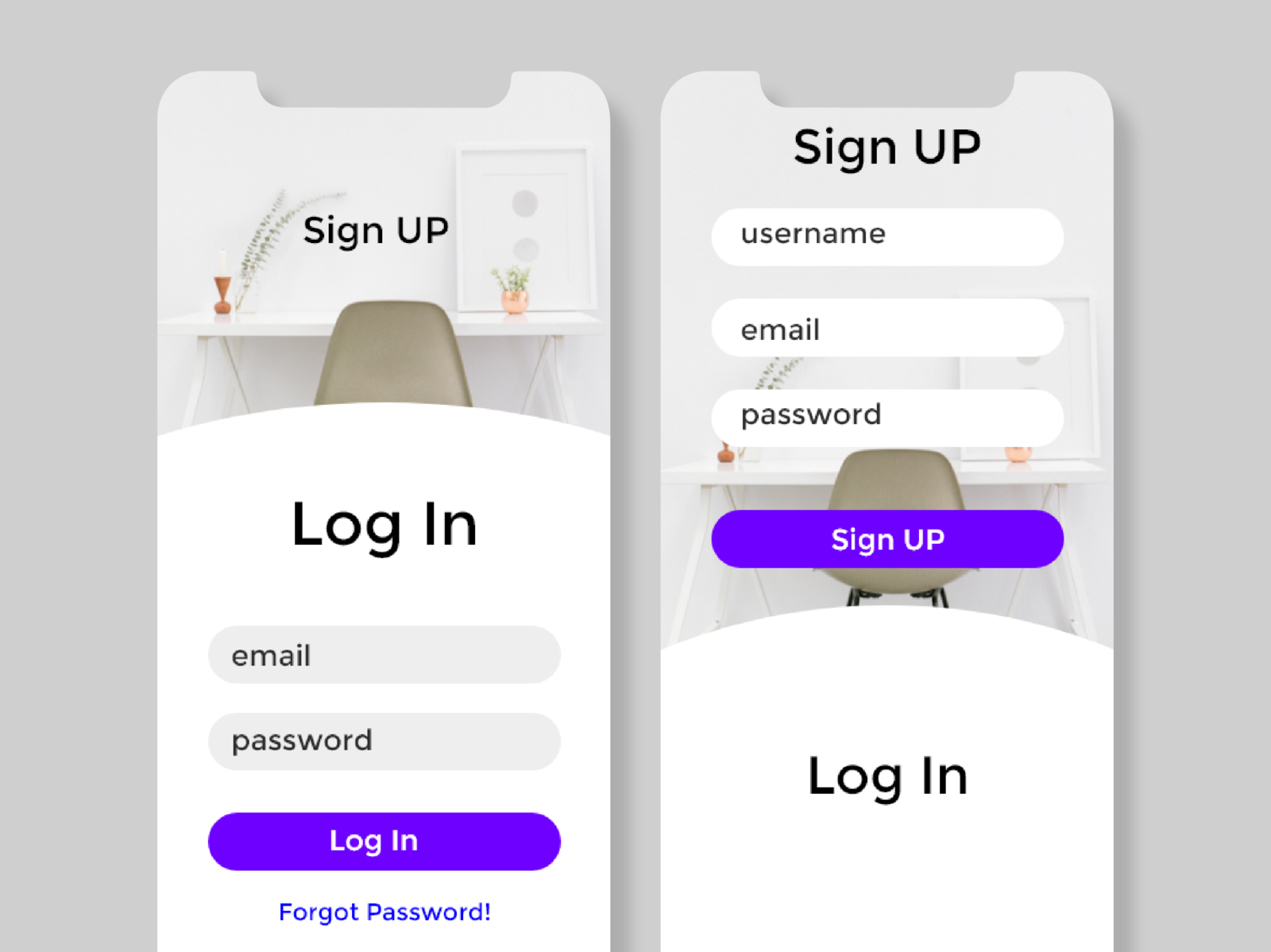 Login system UI Design by Harsh Vardhan Goswami on Dribbble