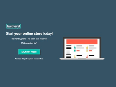 Bulavard.com e commerce icon ui vector website