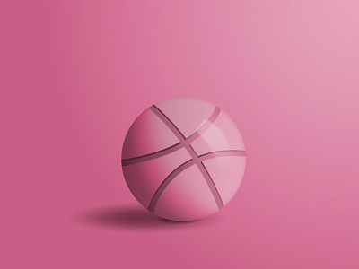 Dribbble ball illustration illustrator vector