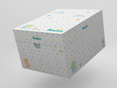 P＆G Japan - Pampers gift box 3d art cinema 4d kids package package design