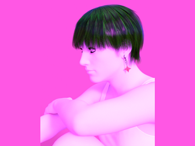 Rose 3d render abstract daz3d