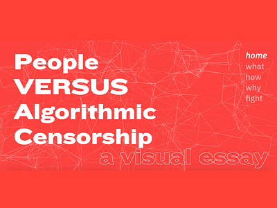 VERSUS CENSORSHIP brutalist html student web design