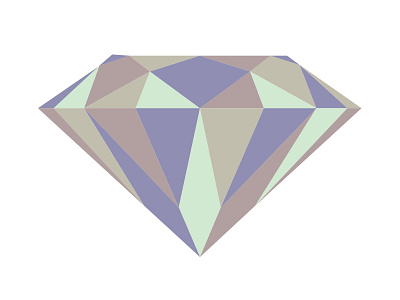 Diamond diamond muted polygons