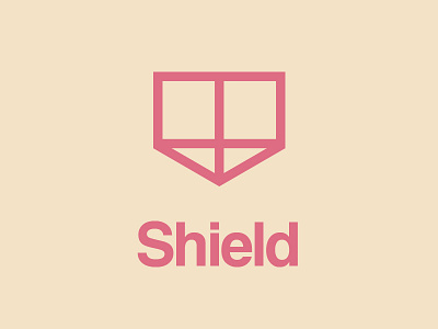 Shield helvetica logo shield