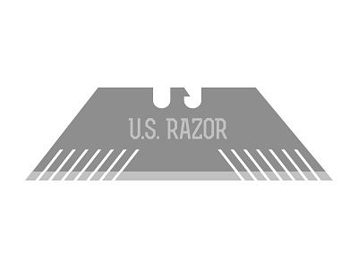 U.S. Razor blade branding eagle logo razor usa