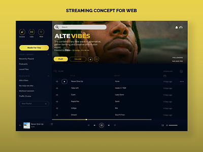 Web streaming concept