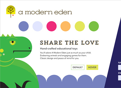 A Modern Eden Style Tile II branding branding and identity element collage sketch style tile