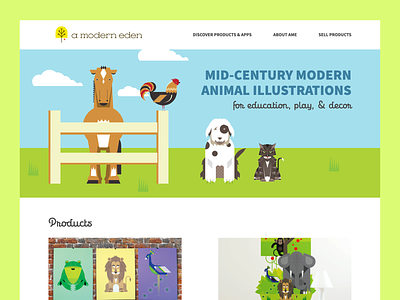Children's Boutique Web Design adobe illustrator sketch app ui web design