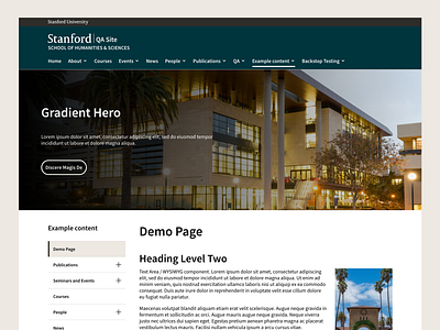 Stanford University Website Design & Development
