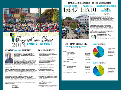 Non-profit Annual Report Trifold Brochure branding and identity indesign photoshop print design