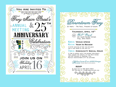 Annual Meeting Invitation indesign print design