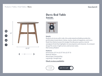 Product Page Design branding color design typography ux