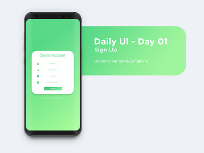 Daily UI 01 - Sign Up dailyui design flat icon illustration ui