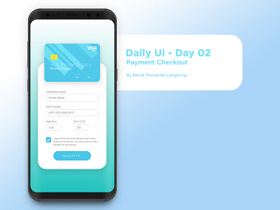 Daily UI 02 - Payment Checkout app dailyui design flat illustration ui vector