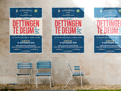 Dettingen Te Deum Poster graphic design poster