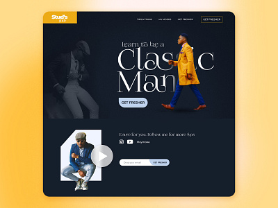 Landing page for Moyin Oke design graphic design ui ux