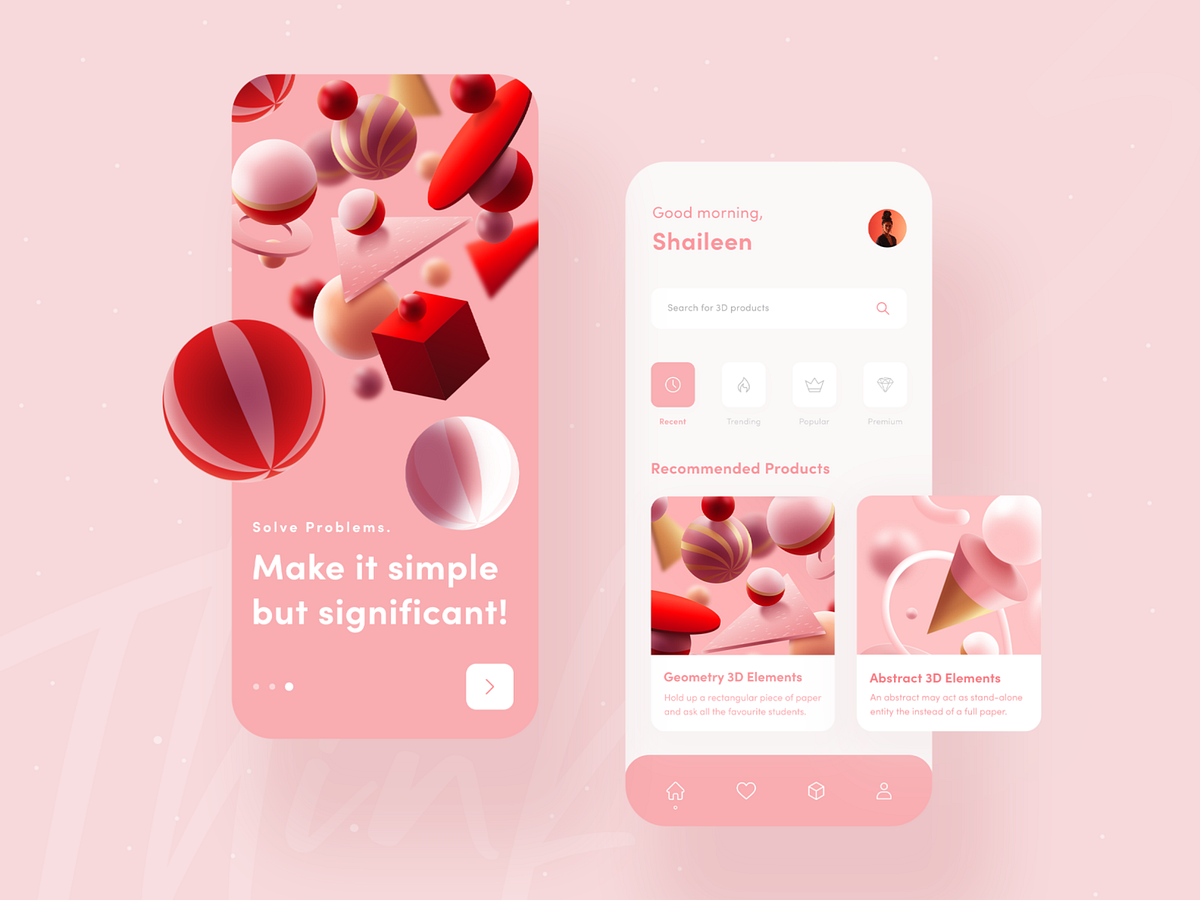 Mobile App UI Exploration by Mahmudur Rahman for Awsmd on Dribbble