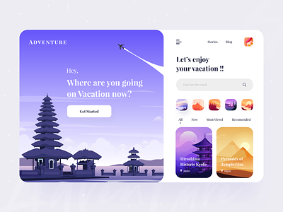 Travel Service - Web App Design ✈