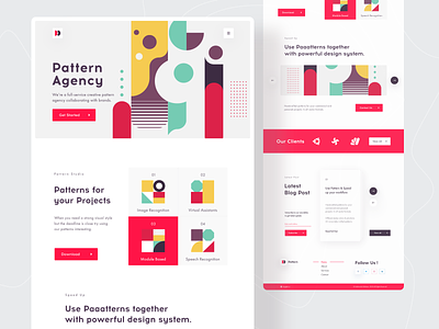 Pattern Agency Landing Page