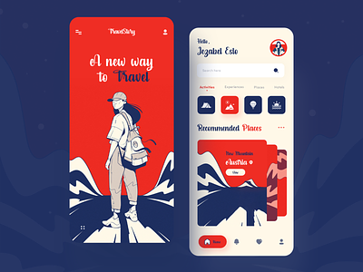 TravelStory : Adventure App Ui 2020 trend app app design booking creative dribble best shot lifestyle mobile app mobile app design mobile ui travel travel agency travel app travelstory trip trip planner ui ux uidesign uiux designer vacation