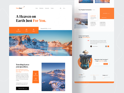 TravelStory : Tour & Travel Website Design ✈