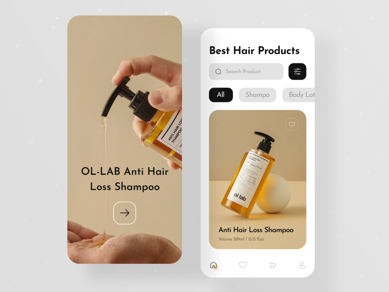 Natural Shampoo Store App