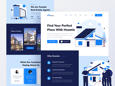Hoomie : Real Estate Homepage 🏠
